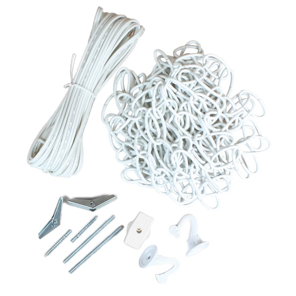 Jandorf 15' Chain Swag Kit with 20' Cord, White C60262 Zoro